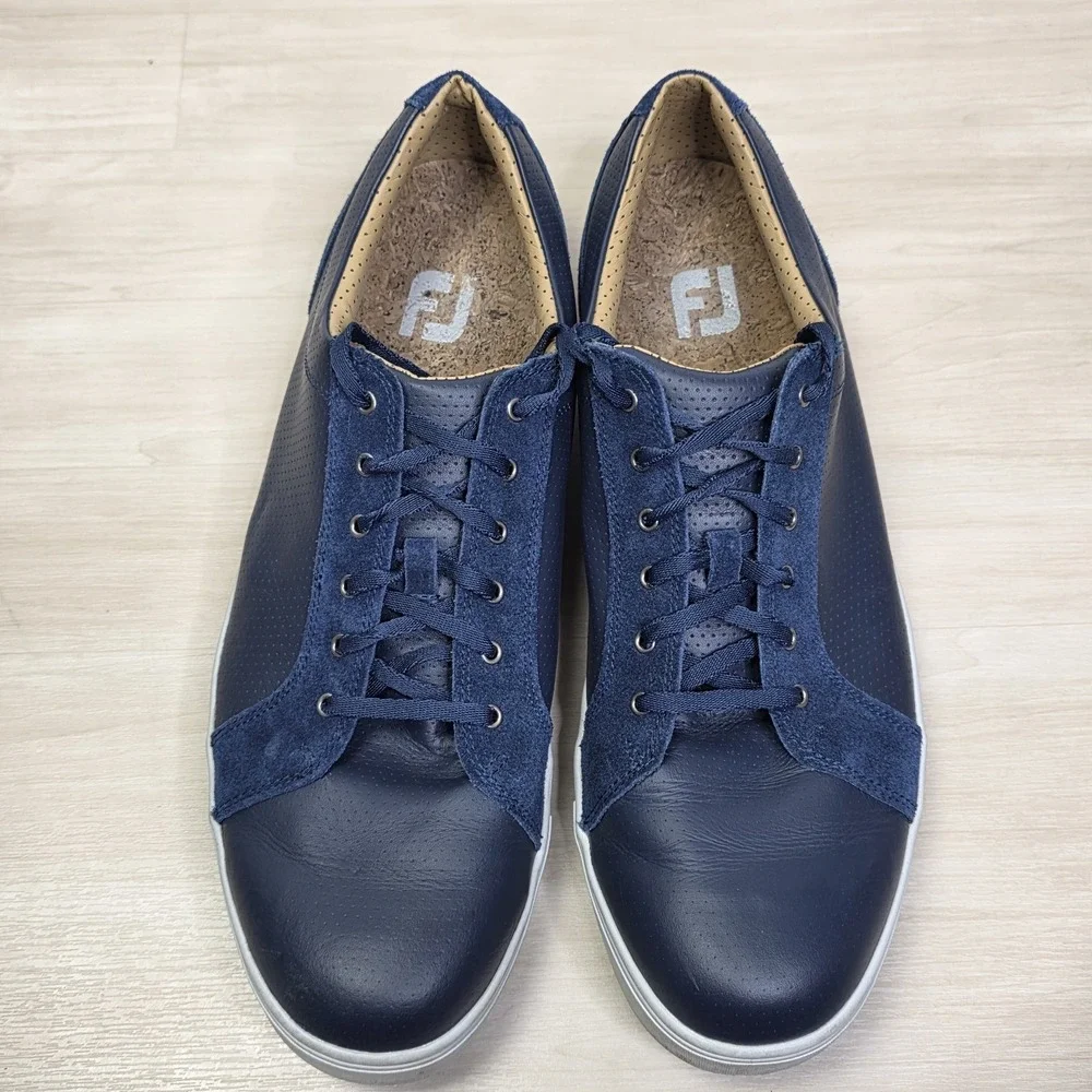 FootJoy Men's Blucher Club Casuals Golf Shoes Blue‎ 79056 Size 15